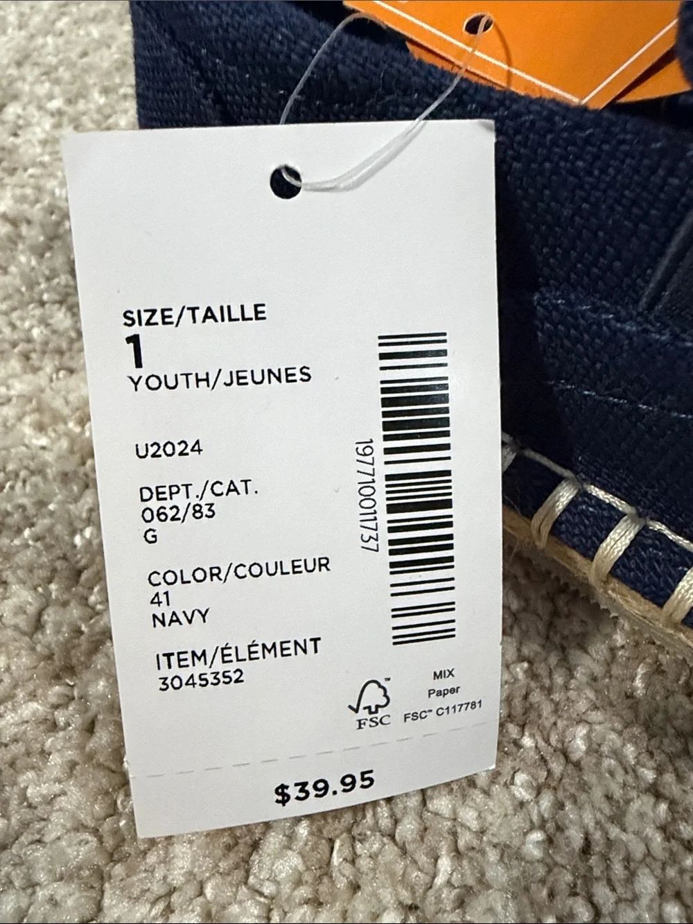 Gymboree Navy Blue Slip-On Moccasins for Kids